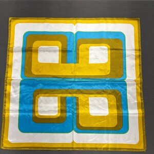 Vintage Mid Century Modern Geometric Decorative Retro Abstract Headwear Scarf